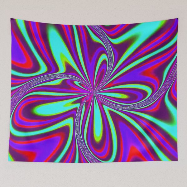 Item preview,  Hypnotic Neon Swirl - Psychedelic Colors in Motion  Shapes Mania designed and sold by Shapes-Mania.