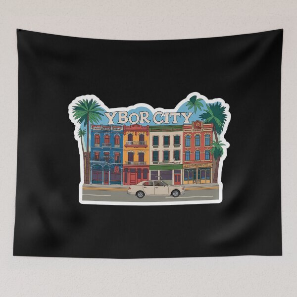 Item preview, Ybor City Florida  – Vibrant Street Art of Historic Tampa Neighborhood designed and sold by VividOrganica.