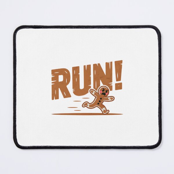 Item preview, Run Cartoon Gingerbread Man Distressed Christmas Humor designed and sold by chattsuede.
