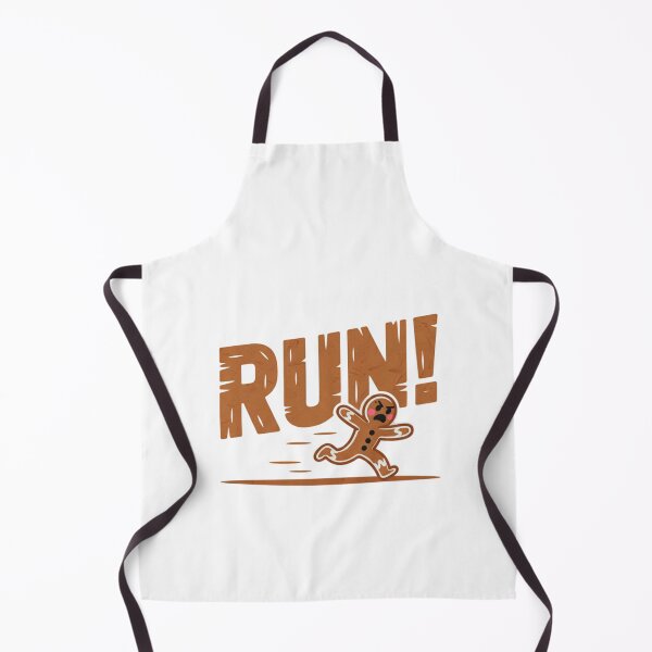 Item preview, Run Cartoon Gingerbread Man Distressed Christmas Humor designed and sold by chattsuede.
