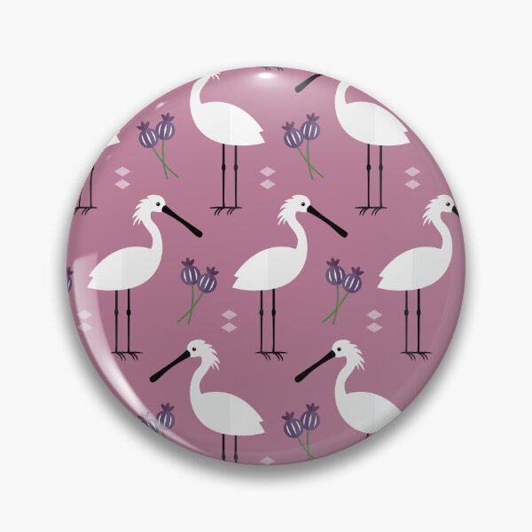 Item preview, Spoonbills on purple designed and sold by reneesillus.