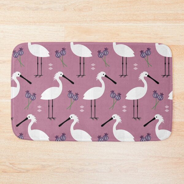 Item preview, Spoonbills on purple designed and sold by reneesillus.