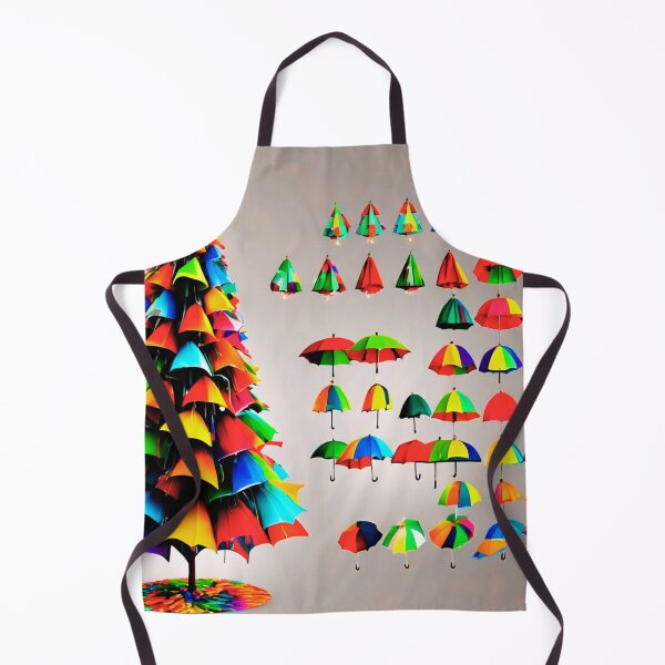 Item preview, Christmas Tree with Crazy Colorful Umbrellas. designed and sold by Zofia Sosnecka.