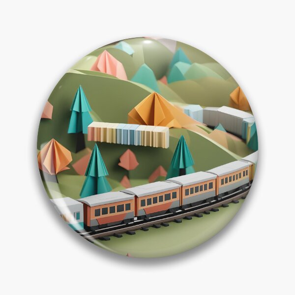 Item preview, Origami Art - Journey Through the Countryside: A Train's Tale designed and sold by ArtfulFolds.