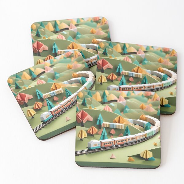 Item preview, Origami Art - Journey Through the Countryside: A Train's Tale designed and sold by ArtfulFolds.