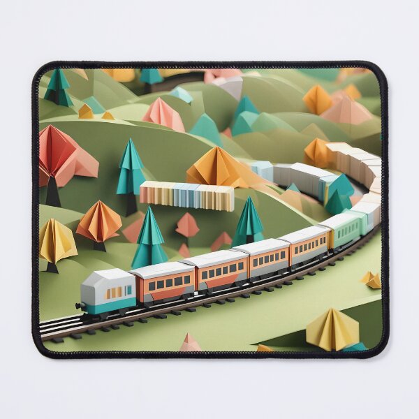 Item preview, Origami Art - Journey Through the Countryside: A Train's Tale designed and sold by ArtfulFolds.