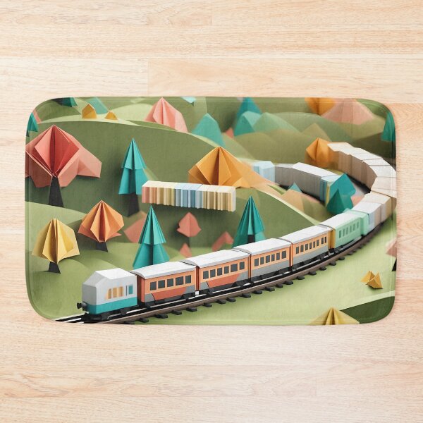 Item preview, Origami Art - Journey Through the Countryside: A Train's Tale designed and sold by ArtfulFolds.