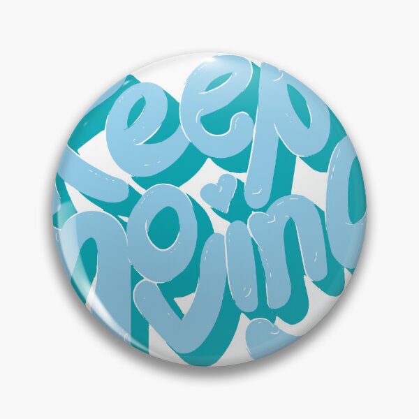 Item preview, Keep Moving Retro Bubble Lettering designed and sold by andry01.