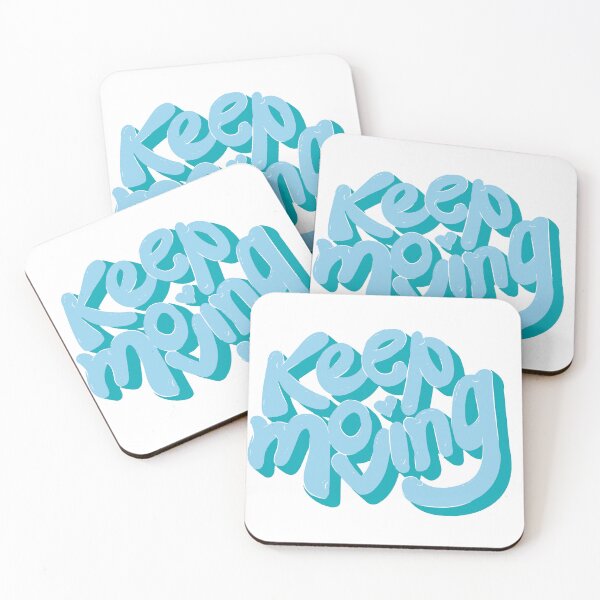 Item preview, Keep Moving Retro Bubble Lettering designed and sold by andry01.