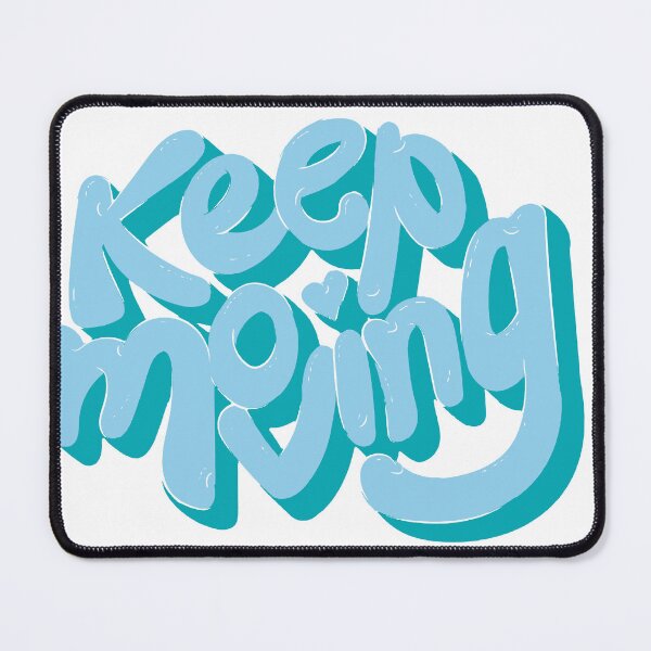Item preview, Keep Moving Retro Bubble Lettering designed and sold by andry01.