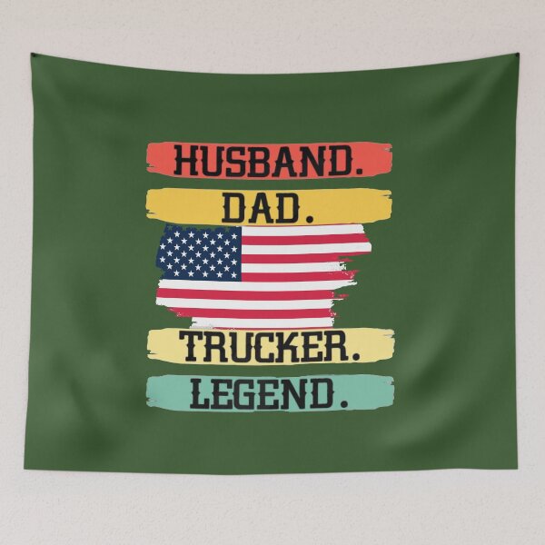 Item preview, Semi Truck - Husband Dad Trucker Legend designed and sold by HomeFeeling.