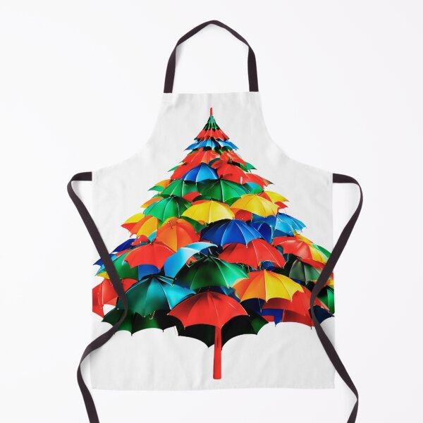 Item preview, Christmas Tree with Crazy Colorful Umbrellas. designed and sold by Zofia Sosnecka.