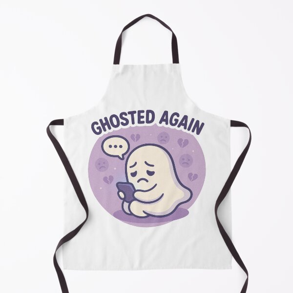 Item preview, Ghosted Again Sticker – Funny Sad Ghost Phone Design designed and sold by NitkiStudio.