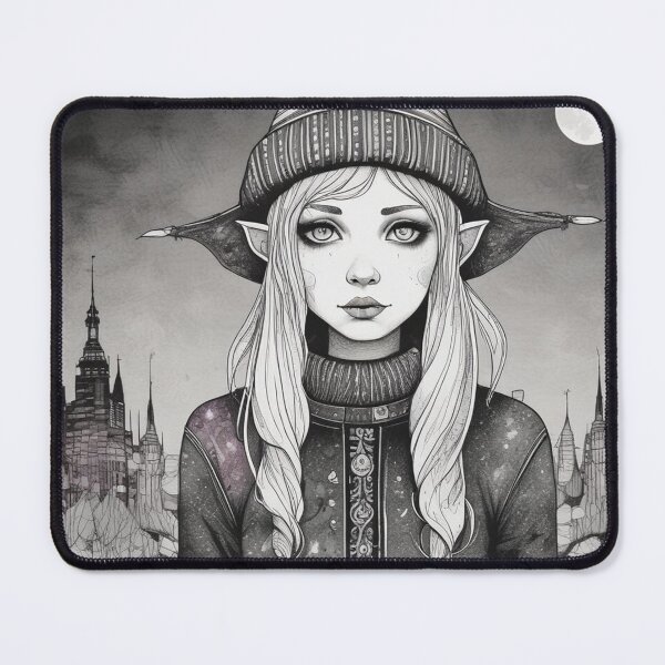 Item preview, 2025 Christmas and Holiday Elf - Watercolor & Ink 1 designed and sold by KBMediaArt.