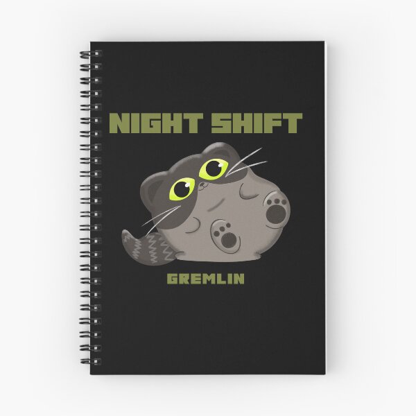 Item preview, Night shift gremlin Raccoon designed and sold by Nauticalsauls.