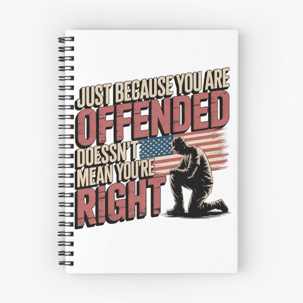 Item preview, Just Because You Are Offended Patriotic Kneeling Figure Free Speech Statement designed and sold by chattsuede.