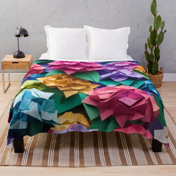 Aperçu de l'œuvre Origami Art - Beauté épanouie : L'hortensia créée et vendue par ArtfulFolds.