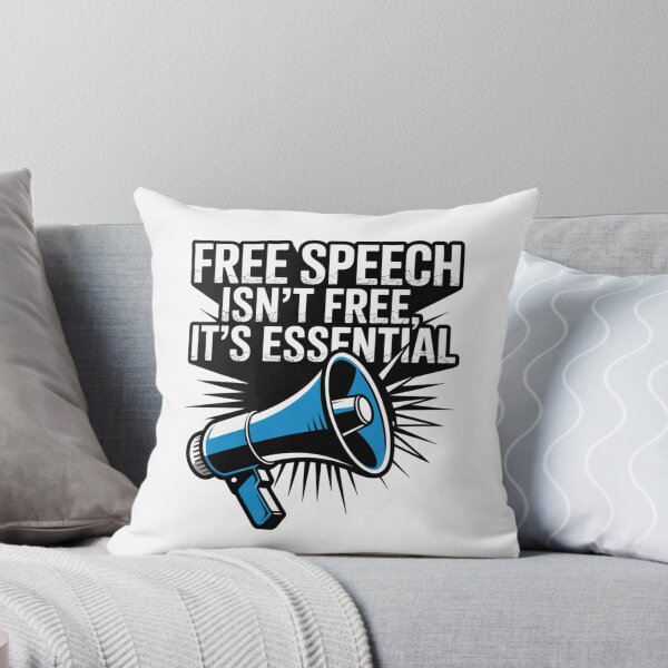 Item preview, Free Speech Is Essential Distressed Activist Protest Statement designed and sold by chattsuede.