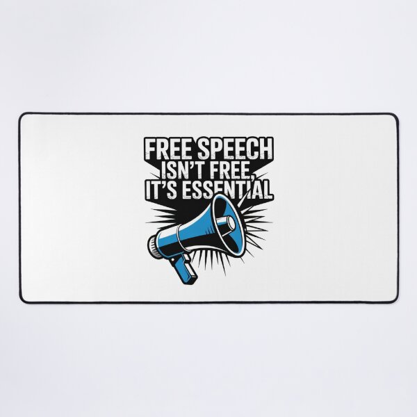 Item preview, Free Speech Is Essential Distressed Activist Protest Statement designed and sold by chattsuede.