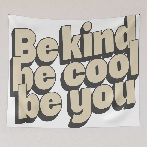 Item preview, Be Kind Be Cool Be You Retro Typography designed and sold by andry01.