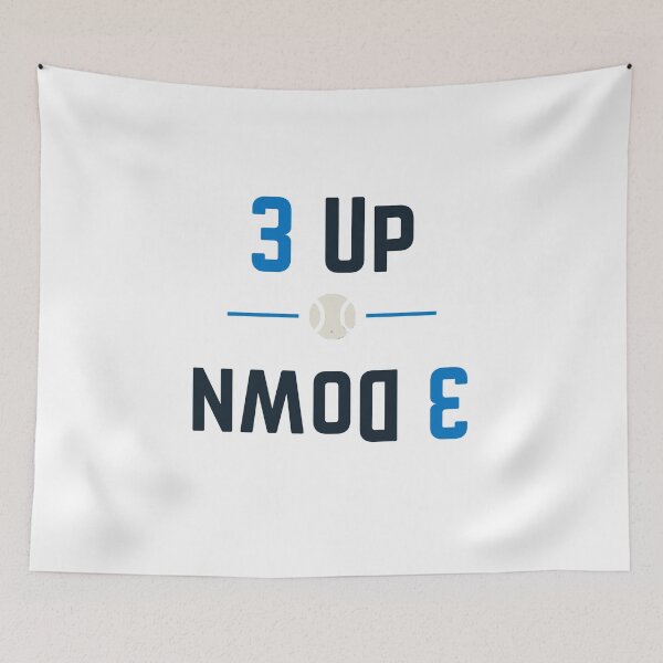 Item preview, 3 Up 3 Down – Modern Baseball Design by Backstop & Co. designed and sold by BackstopAndCo.