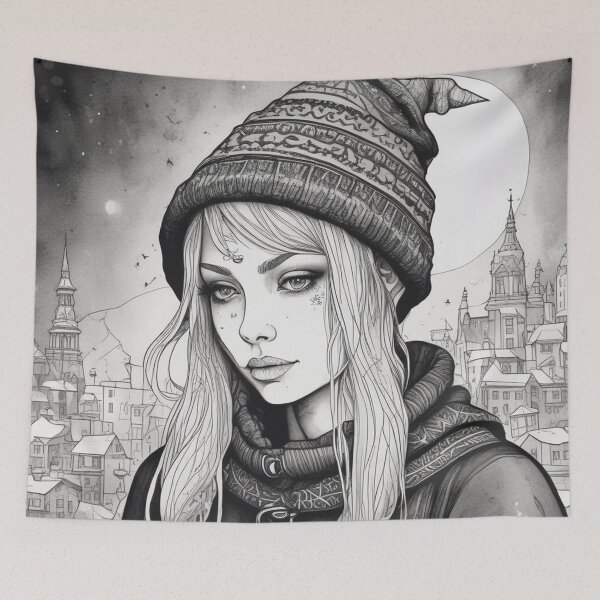 Item preview, 2025 Christmas and Holiday Elf - Watercolor & Ink 3 designed and sold by KBMediaArt.