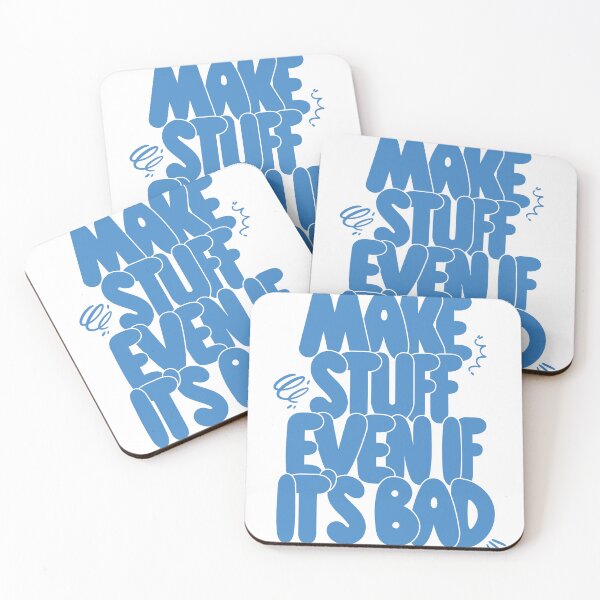 Item preview, Make Stuff Even If It’s Bad Retro Motivation Quote designed and sold by andry01.