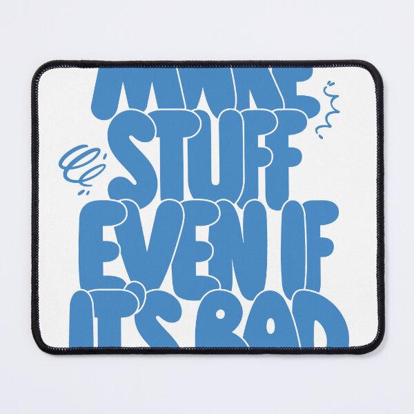 Item preview, Make Stuff Even If It’s Bad Retro Motivation Quote designed and sold by andry01.