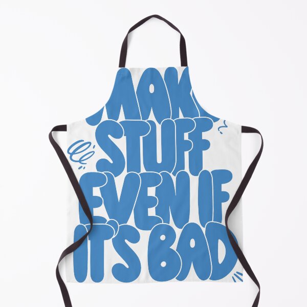 Item preview, Make Stuff Even If It’s Bad Retro Motivation Quote designed and sold by andry01.