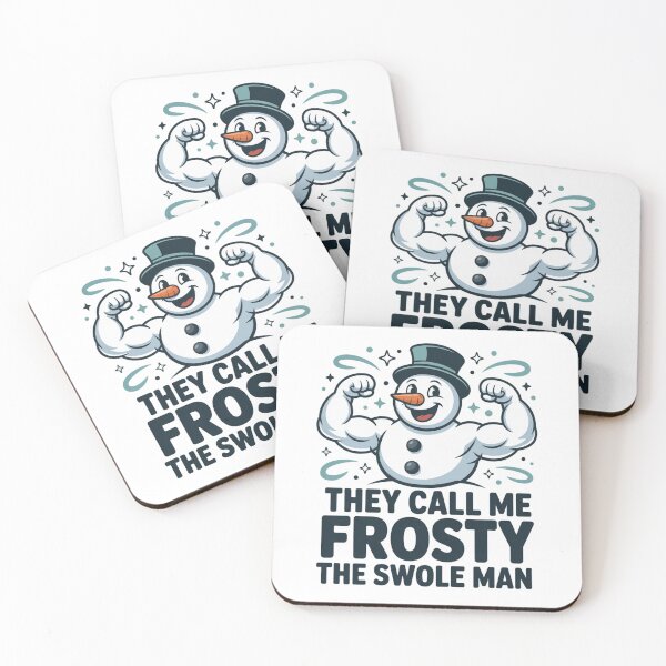 Item preview, They Call Me Frosty The Swole Man Funny Muscle Snowman Retro Gym Christmas designed and sold by chattsuede.