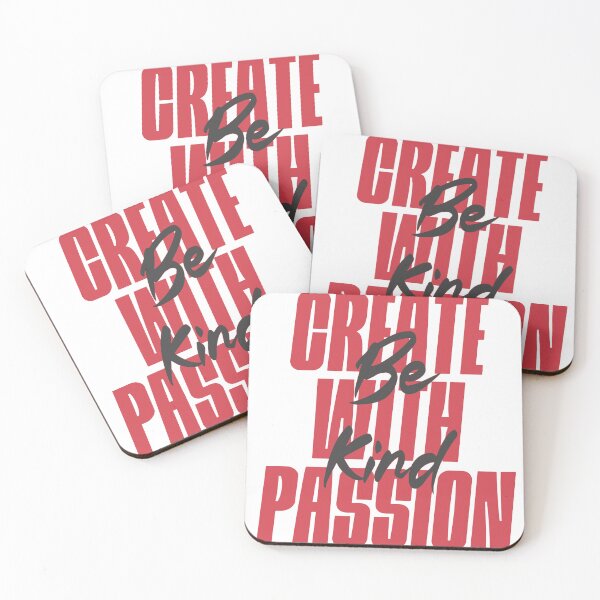 Item preview, Create With Passion Be Kind Retro Typography designed and sold by andry01.