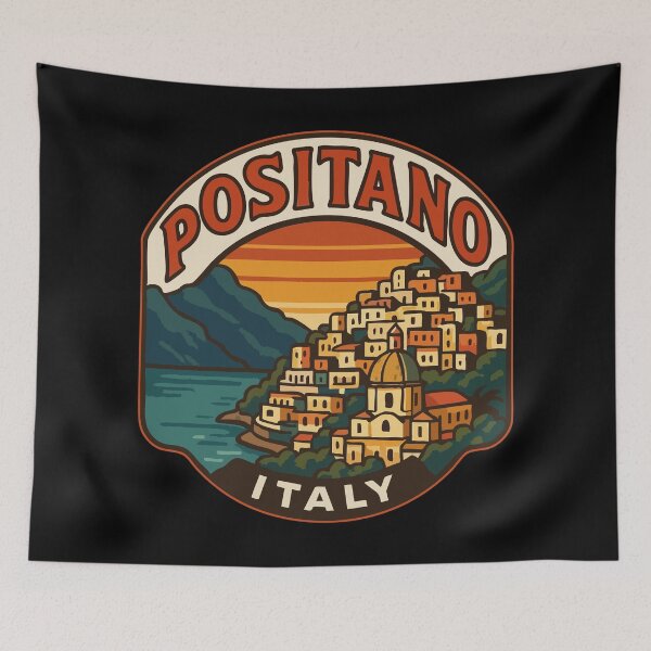 Item preview, Positano Italy Travel designed and sold by TomFrontierArt.