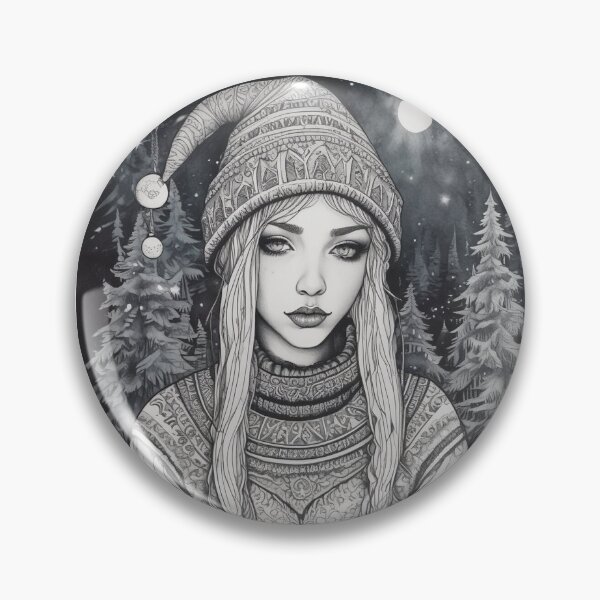 Item preview, 2025 Christmas and Holiday Elf - Watercolor & Ink 4 designed and sold by KBMediaArt.