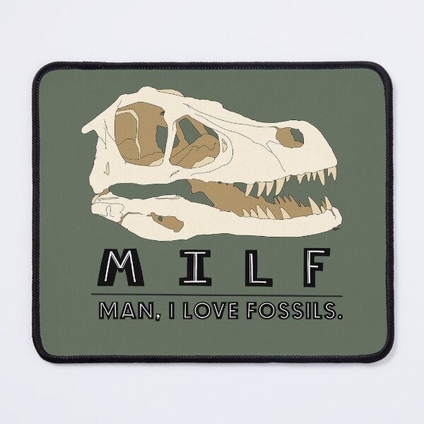 Item preview, I Love Fossils MILF Sticker designed and sold by LittleRockArt.