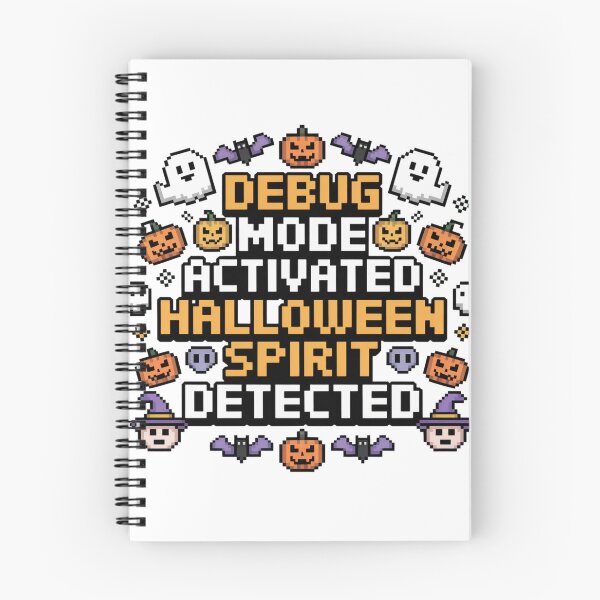 Item preview, Debug Mode Activated Retro Pixel Halloween Humor designed and sold by chattsuede.