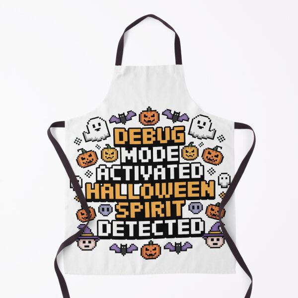 Item preview, Debug Mode Activated Retro Pixel Halloween Humor designed and sold by chattsuede.