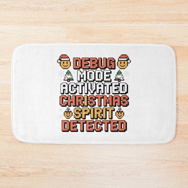 Item preview, Debug Mode Activated Pixel Art Christmas Programmer Humor designed and sold by chattsuede.
