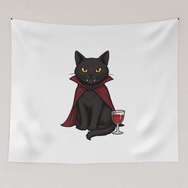 Item preview, Catloween Toast – Vampurr’s Delight designed and sold by YasochkaCatsArt.