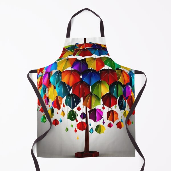 Item preview, Christmas Tree with Crazy Colorful Umbrellas. designed and sold by Zofia Sosnecka.