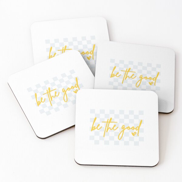Item preview, Be The Good — Yellow Script on Cool Checkerboard Retro Aesthetic designed and sold by Colorful-Garden.