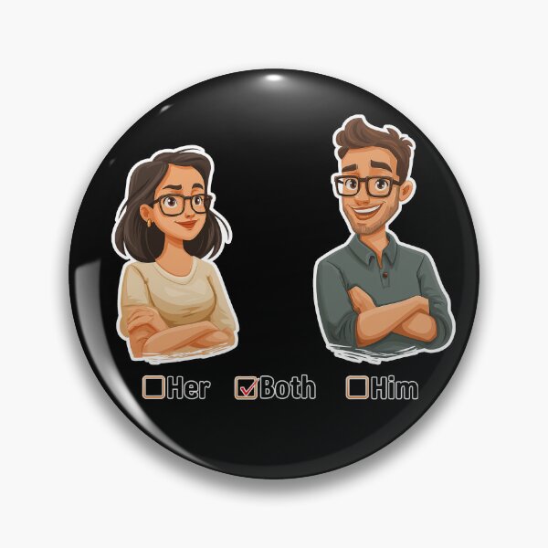 Item preview, Him Her Both Swinger Lifestyle Adult Culture designed and sold by Pineapple-Ink.