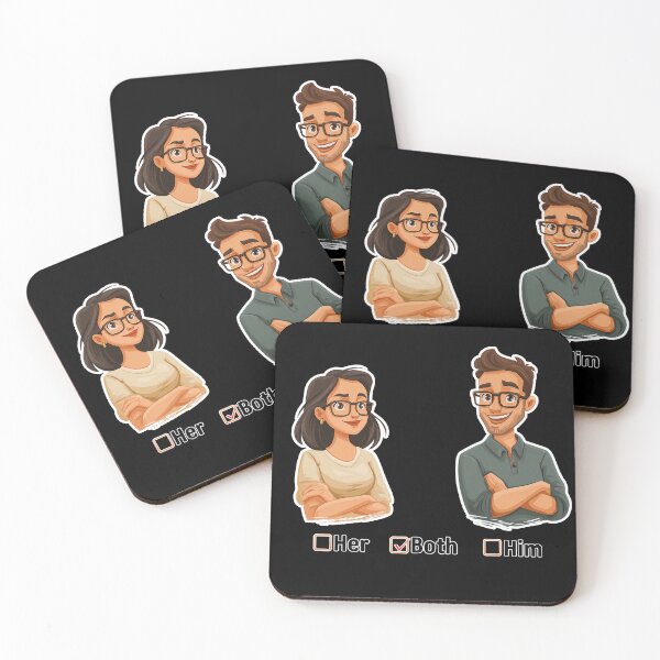 Item preview, Him Her Both Swinger Lifestyle Adult Culture designed and sold by Pineapple-Ink.