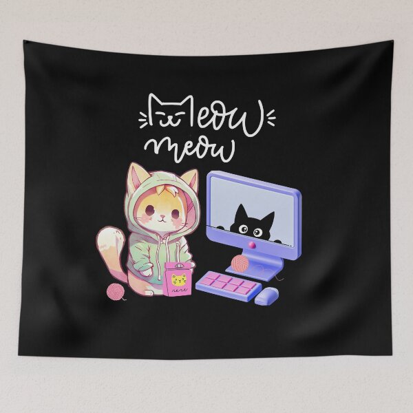 Item preview,  Cat Programmer – Funny Coding Cat Design designed and sold by DekoTeka.
