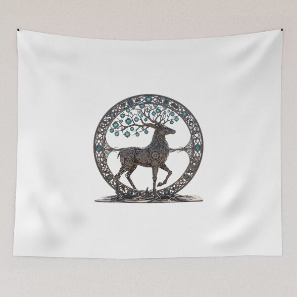 Item preview, The Iron Stag of the Celtic Grove designed and sold by CelticSoulShop.