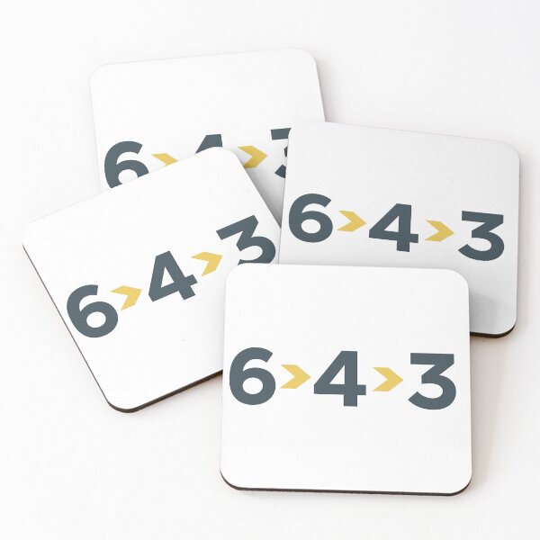 Item preview, 6-4-3 Double Play – Modern Baseball Design by Backstop & Co. designed and sold by BackstopAndCo.