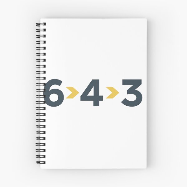 Item preview, 6-4-3 Double Play – Modern Baseball Design by Backstop & Co. designed and sold by BackstopAndCo.