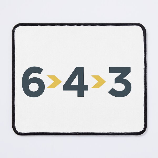Item preview, 6-4-3 Double Play – Modern Baseball Design by Backstop & Co. designed and sold by BackstopAndCo.