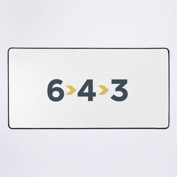 Item preview, 6-4-3 Double Play – Modern Baseball Design by Backstop & Co. designed and sold by BackstopAndCo.