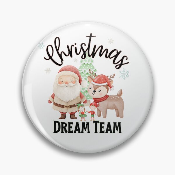 Item preview, Cute Christmas Dream Team – Santa, Reindeer & Elves designed and sold by SunandShade.