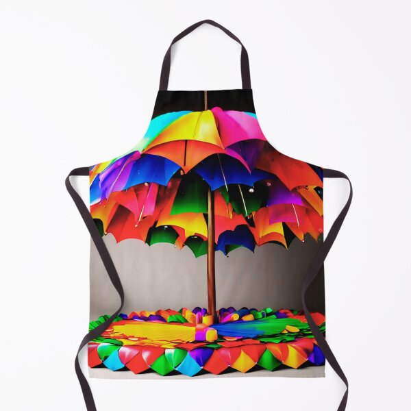Item preview,  Christmas Tree with Crazy Colorful Umbrellas. designed and sold by Zofia Sosnecka.